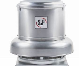 EXTRACTOR CENTRÍFUGO DE TEJADO DESCARGA HORIZONTAL PARA BAJA PRESIÓN TRANSIMISIÓN POLEAS-BANDA MOD. CRHL-T