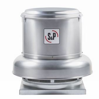 EXTRACTOR CENTRÍFUGO DE TEJADO DESCARGA HORIZONTAL PARA BAJA PRESIÓN TRANSIMISIÓN POLEAS-BANDA MOD. CRHL-T