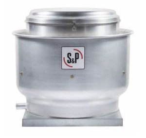 EXTRACTOR CENTRIFUGO DE TEJADO DESCARGA VERTICAL PARA BAJA PRESIÓN TRANSMISIÓN DIRECTA MOD. CRVL-D