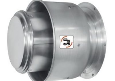 EXTRACTOR CENTRIFUGO DE PARED DESCARGA VERTICAL PARA BAJA PRESIONES TRANSMISIÓN DIRECTA MOD. CRWL-D