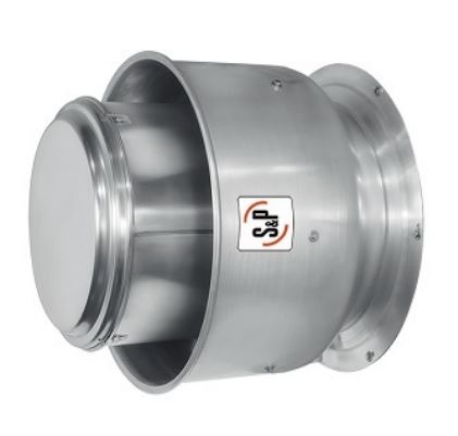 EXTRACTOR CENTRIFUGO DE PARED DESCARGA VERTICAL PARA BAJA PRESIONES TRANSMISIÓN DIRECTA MOD. CRWL-D
