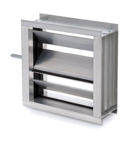 DAMPER CON ALABES OPUESTOS DE ALUMINIO